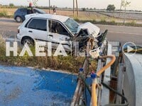 Ηλεία: Τροχαίο με έναν τραυματία- Σύγκρο...
