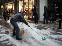 Κακοκαιρία «Αdel»: Ισχυρή χαλαζόπτωση στ...