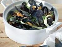 Μύδια με κρέμα φινόκιο και ούζο!