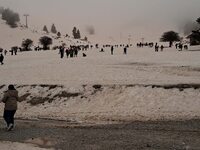 Από άσπρο... κόκκινο το χιόνι στο Χιονοδ...