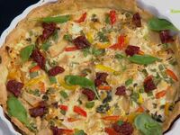 Κις λορέν με κοτόπουλο και λαχανικά από ...