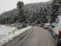 Ο Ηφαιστίωνας στην Αχαΐα: Χιονίζει σφοδρ...