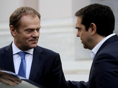 Σε εξέλιξη η συνάντηση Τσίπρα - Τουσκ γι...