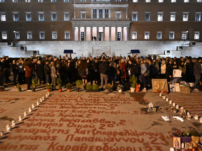 Τέμπη: Νέα συγκέντρωση στο Σύνταγμα το α...