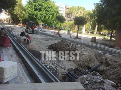 Η πρόοδος των εργασιών στην Μαιζώνος, στ...