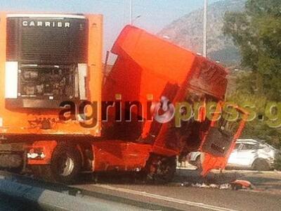 Σοβαρό τροχαίο στην εθνική οδό Αντιρρίου...