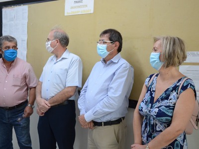 O Δήμαρχος Πατρέων Κώστας Πελετίδης στο 3ο Λύκειο 