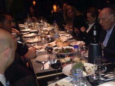 Ο πρόεδρος Βασίλης Λεβέντης δείπνησε στο Bodegas