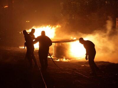 Κρέστενα: Χειμερινή πυρκαγιά στο Κάτω Σαμικό