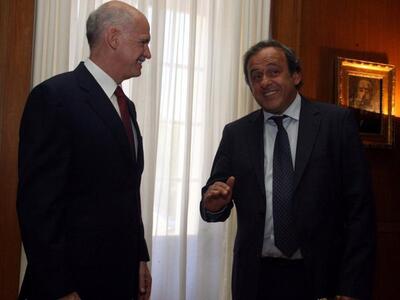 Συνάντηση Παπανδρέου - Μισέλ Πλατινί 