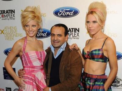 Ο Βασίλης Ζούλιας με την Ευαγγελία Αραβα...