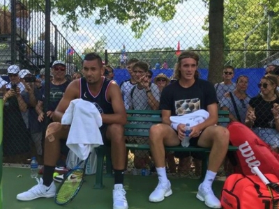 Αποθέωση για Τσιτσιπά-Κύργιο στην Ουάσινγκτον