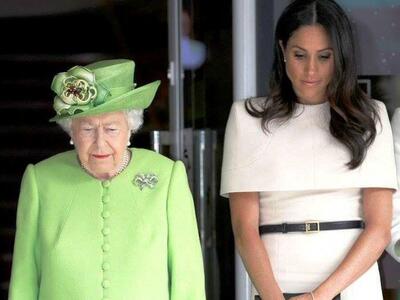 Η βασίλισσα Ελισάβετ μαζί με τη Μέγκαν Μ...