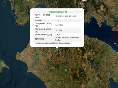 Με σεισμική δόνηση 3,4 Ρίχτερ έκανε ποδαρικό ο εγκέλαδος στην Αχαία(ΦΩΤΟ) | Molonoti News