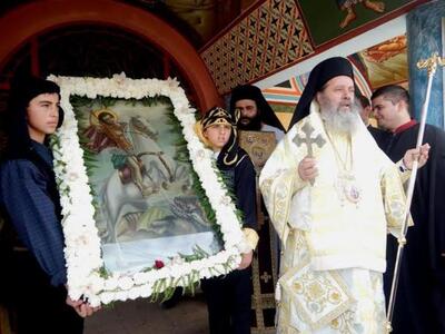 Απιδεώνας:Πανηγυρική λειτουργία στον Ιερ...