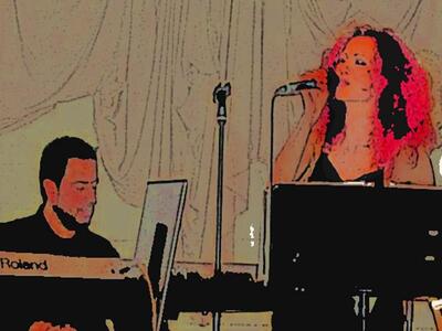 Η Ευδοκία Ράπτη και ο Γιώργος Παπαχρόνης...