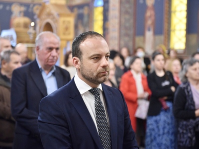 Ο Θεμιστοκλής-Ανδρέας Μπάκας στον Άγιο Α...