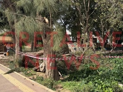 Σαρώνουν οι νοτιάδες την Κρήτη - Πτώσεις...