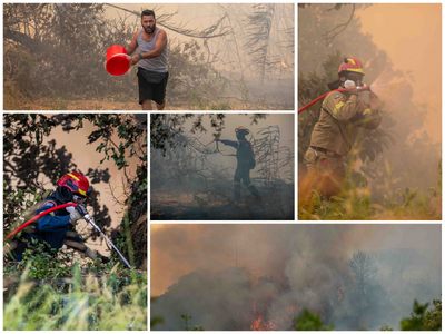 Η Πάτρα στις φλόγες - Καρέ καρέ η μάχη γ...