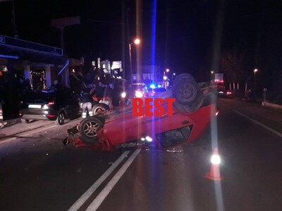 Τροχαίο με εμπλοκή 3 Ι.Χ. αυτοκινήτων στ...