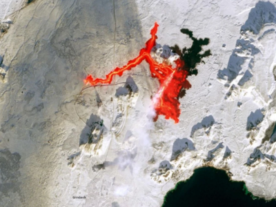 Ισλανδία: Δορυφορική φωτογραφία από την ...
