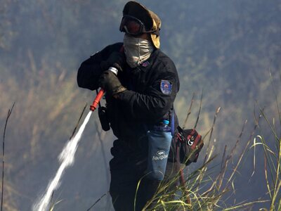 Υπό έλεγχο η φωτιά στην Αιγιάλεια- ΦΩΤΟ