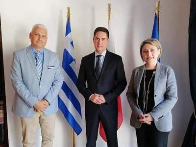 Συνάντηση  Φ. Ζαΐμη και Χρ. Αλεξοπούλου ...