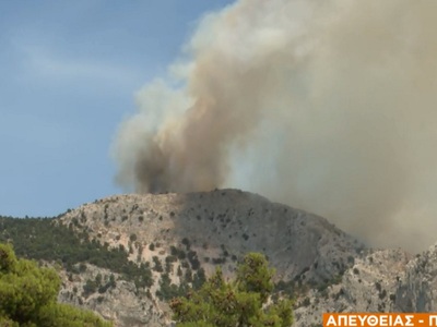 Φωτιές-Αττική: Νέο μέτωπο στα ορεινά της Πάρνηθας