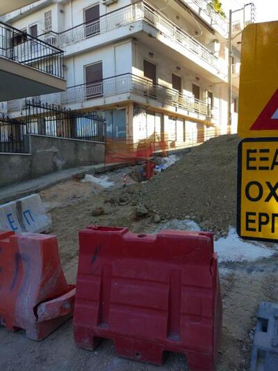 Οι εργασίες συνεχίζονται στο ύψος της οδ...