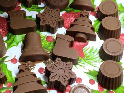 Χριστουγεννιάτικα σοκολατάκια με μόλις 3 υλικά