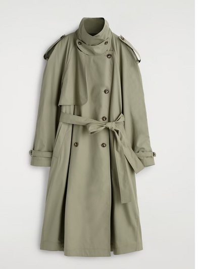 Bαμβακερή oversized καμπαρντίνα 