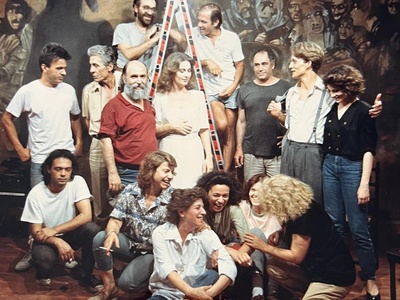 Ο Σταύρος Χασάπης στα γυρίσματα της ταιν...