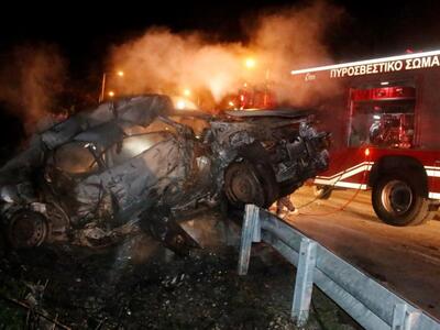 Αχαΐα: Παρανάλωμα αυτοκίνητο εν κινήσει ...