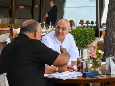 Νίκος Δένδιας: Γεύμα εργασίας με τον Σάμ...