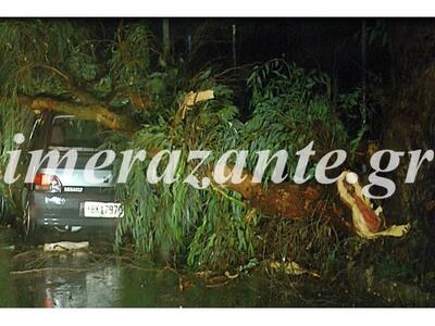 Ζάκυνθος: Ανεμοστρόβιλος προκάλεσε ζημιέ...