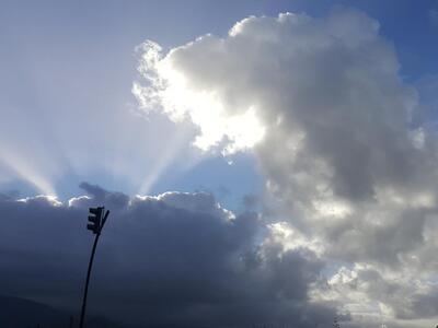 Πυκνές νεφώσεις πάνω από την Πάτρα, το π...