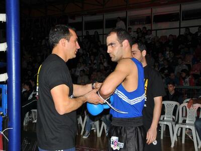 Ο Νίκος Πλέας με τον Μπέη στο Gala της Παναχαϊκής