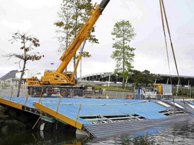 Oλυμπιακοί Αγώνες: Κατέρρευσε εξέδρα ιστ...