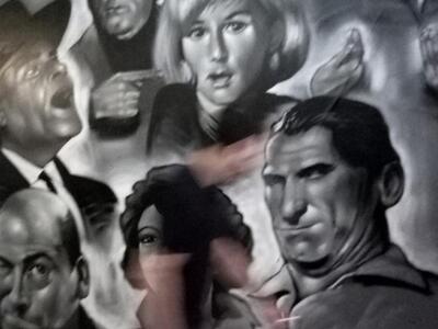 Το γκράφιτι με πρωταγωνιστές του παλιού ...