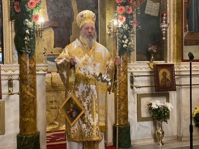 Ο Επίσκοπος Κερνίτσης στον Ιερό Ναό Αγίω...