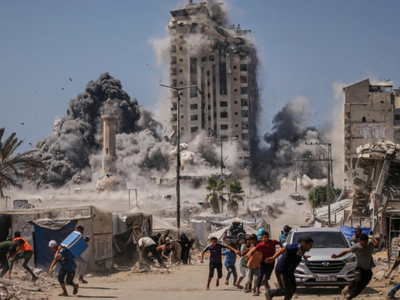 Δραματικές στιγμές στη Γάζα που καίγεται...