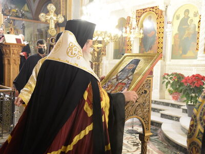 Αγιάστηκε η πρώτη εικόνα του Αγίου Γρηγορίου Δέρκων, στην Πάτρα (ΦΩΤΟ)