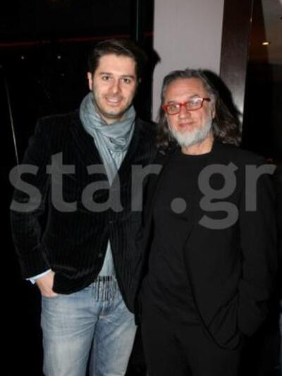 Ο Αλ. Μπουρδούμης και ο παραγωγός Κ. Λαμπρόπουλος.