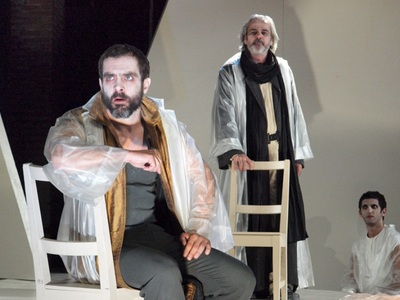 Ο Κωσταντίνος Μαρκουλάκης στο ρόλο του Οιδίποδα 