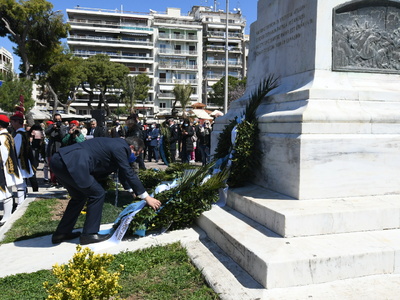 Ο Δήμαρχος Πατρέων στον εορτασμό της 25ης Μαρτίου