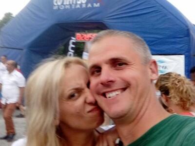 H Γωγώ Παπαδάκου με τον σύζυγό της Αλέξανδρο