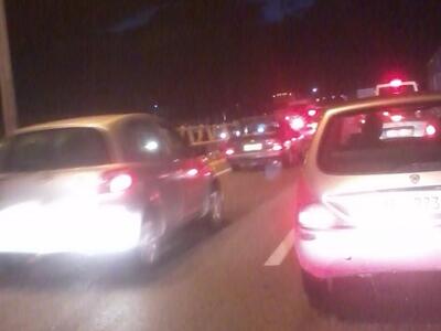 Το μποτιλιάρισμα στην Αθηνών-Πατρών 