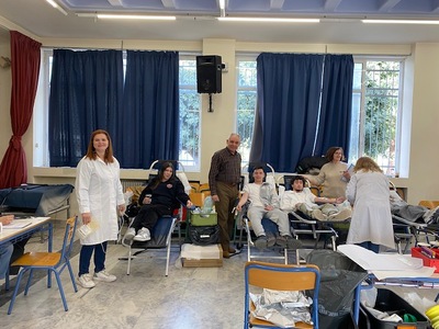 Μεγάλη ανταπόκριση στην εθελοντική αιμοδ...