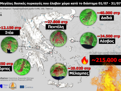 Επισκόπηση των μεγάλων δασικών πυρκαγιών...