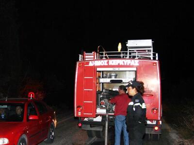 Φωτιά ξέσπασε στο παλιό φρούριο της Κέρκυρας